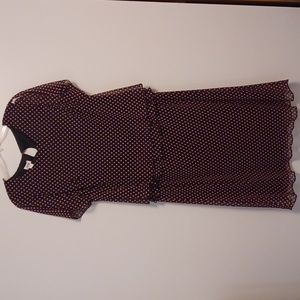 NWT-JBS LTD Woman pink polka dot dress